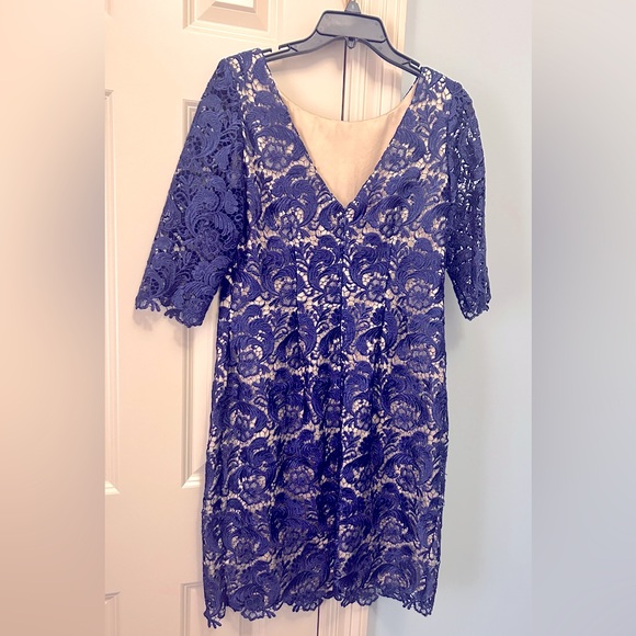 🤩Host Pick2x 🤩 Eliza J Blue Lace Dress-Worn Once - Picture 2 of 4